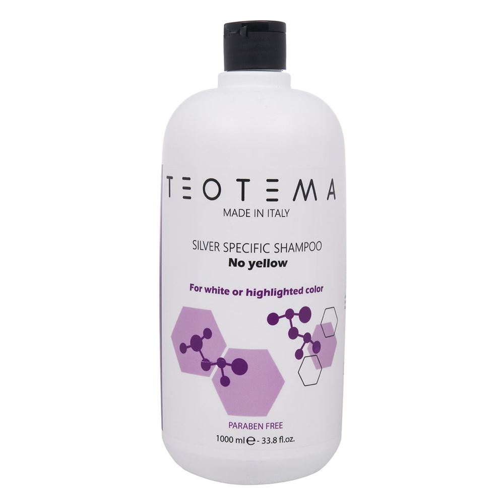 Teotema Color Control  Silver Specific Shampoo No Yellow Тонирующий серебряный шампунь