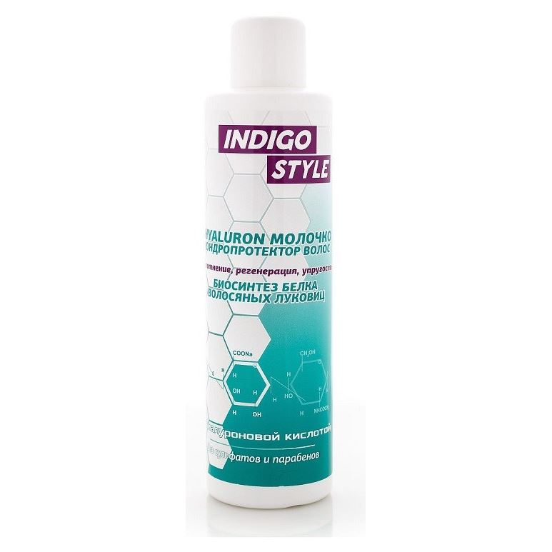 Indigo Style Special Care & Styling Hyaluron Молочко хондропротектор волос  Молочко хондропротектор волос - биосинтез белка волосяных луковиц 