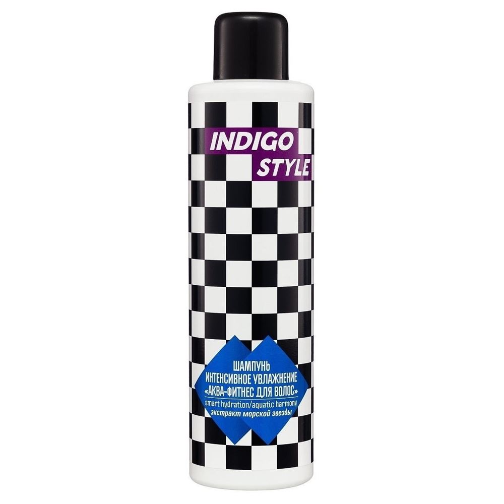 Indigo Style Shampoo & Balsam Aqua Fitness Intensive Moisturizing Shampoo Шампунь «аква-аэробика» интенсивное увлажнение для волос - экстракт морской звезды