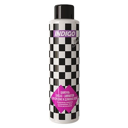 Indigo Style Shampoo & Balsam Shampoo Shellac-Keratin For Long Hair Шампунь шеллак-кератирование для средних и длинных волос