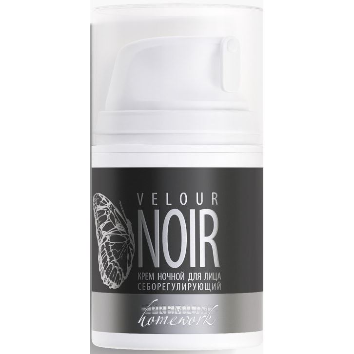 Premium Homework  Крем ночной cеборегулирующий Velour Noir Крем ночной для лица cеборегулирующий  Velour Noir