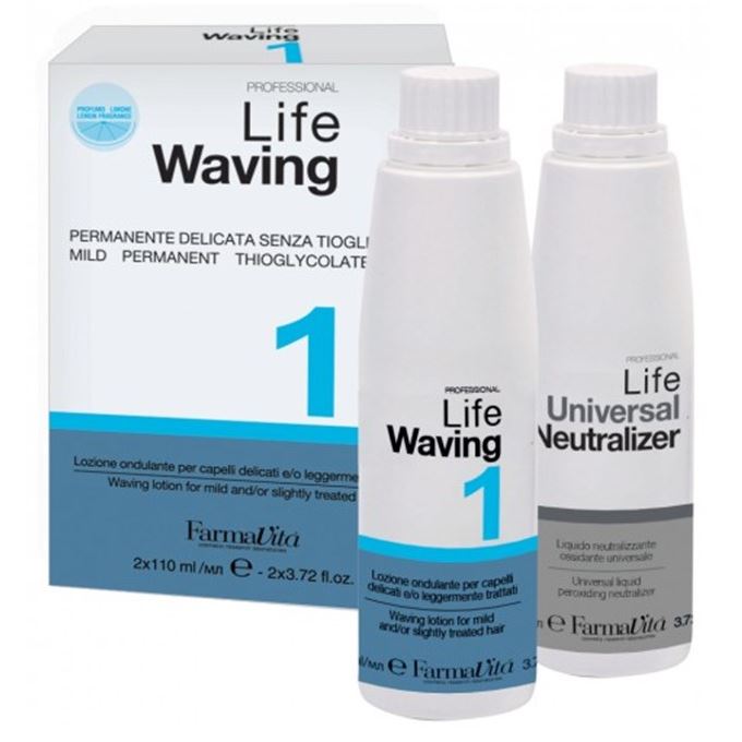 Farmavita Life Waving Life Waving Kit 1 Био-завивка с запахом цитруса на основе цистионина HCI для нормальных волос
