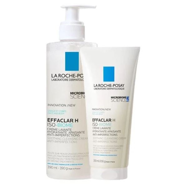 La Roche Posay Effaclar Effaclar H Iso-Biome Soothing Cleansing Cream Очищающий крем-гель для пересушенной проблемной кожи
