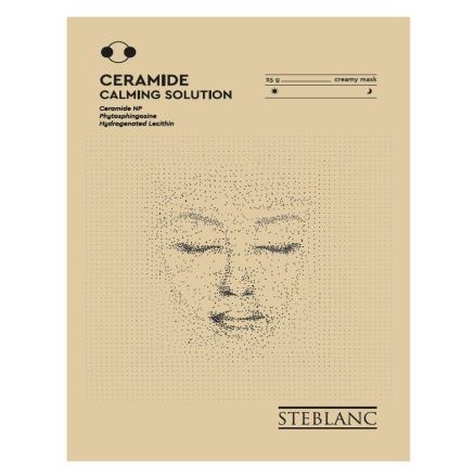 Steblanc Collagen  Ceramide Calming Solution Cream Sheet Mask Тканевая крем маска для лица успокаивающая с церамидами 