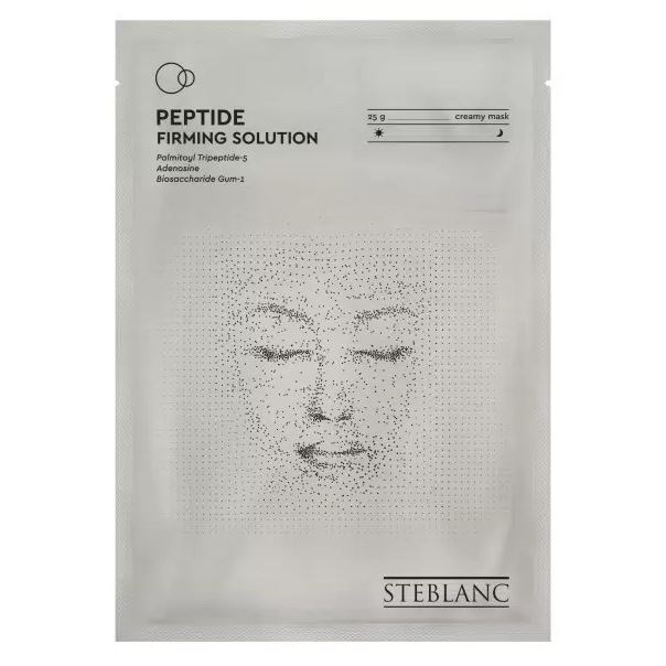 Steblanc Collagen  Peptide Firming Solution Cream Sheet Mask Тканевая крем маска для лица укрепляющая с пептидами