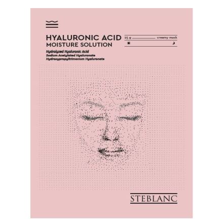 Steblanc Collagen  Hyaluronic Acid Moisture Solution Cream Sheet Mask Тканевая маска для лица увлажняющая с гиалуроновой кислотой