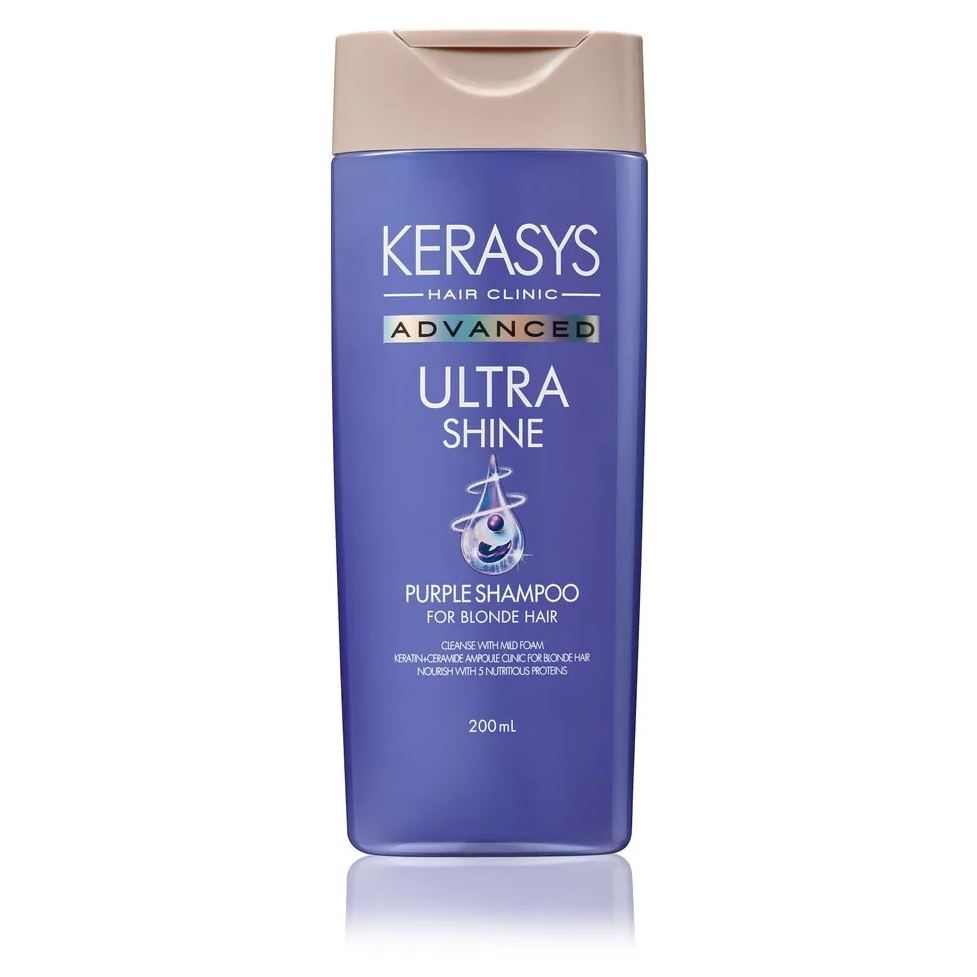 KeraSys Hair Care  Advanced Ultra Shine Shampoo Шампунь ампульный с церамидными ампулами Идеальный блонд