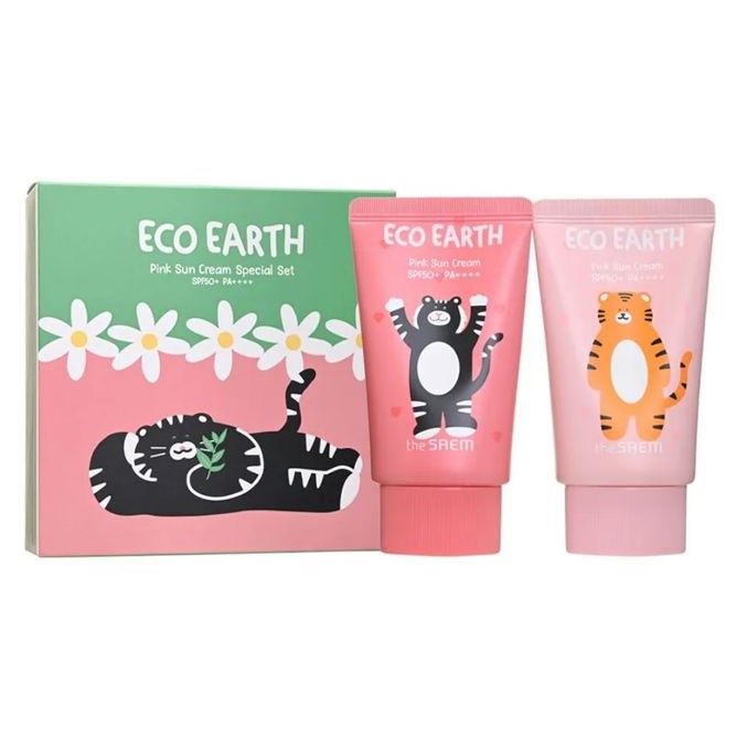 The Saem Eco Earth Pink Sun Cream Special Set Набор кремов