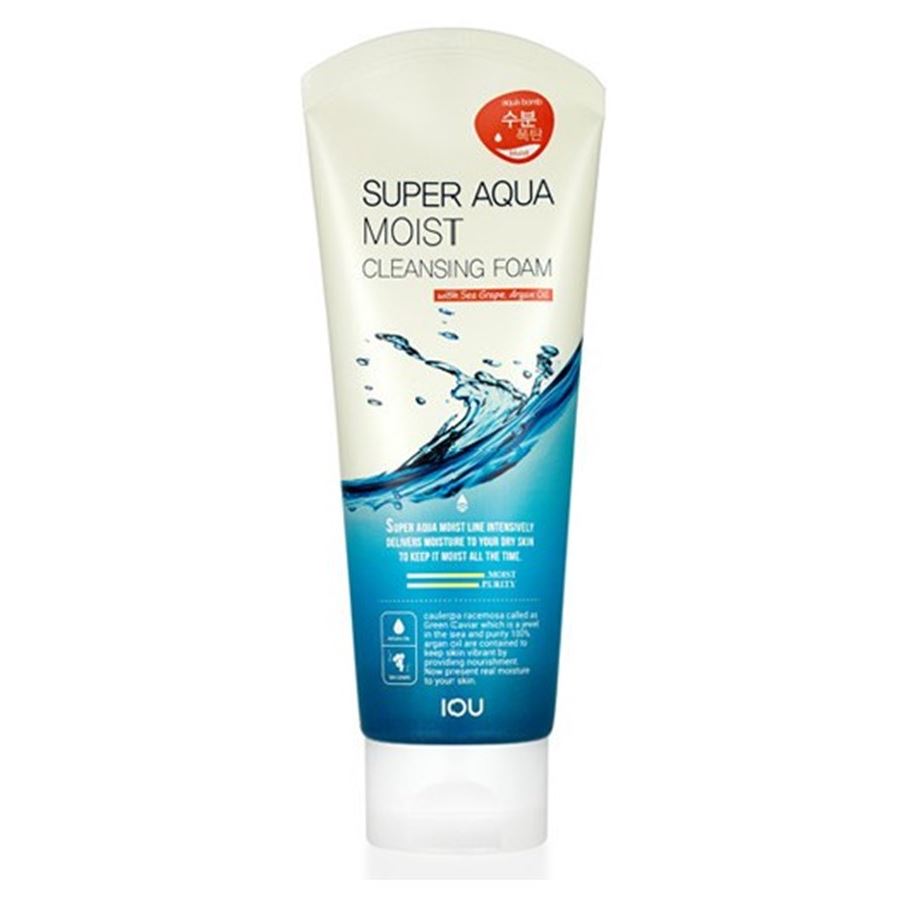 Welcos Skin Care IOU Super Aqua Moist  Cleansing Foam  Увлажняющая пенка для умывания с морским виноградом