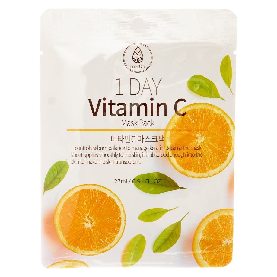 MedB Face Care 1 Day Vitamin C Mask Pack  Тканевая маска для лица с витамином С
