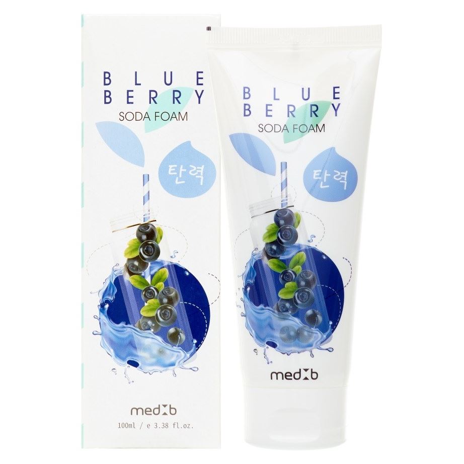 MedB Face Care Blueberry Soda Foam  Пенка для умывания с экстрактом голубики и содой 