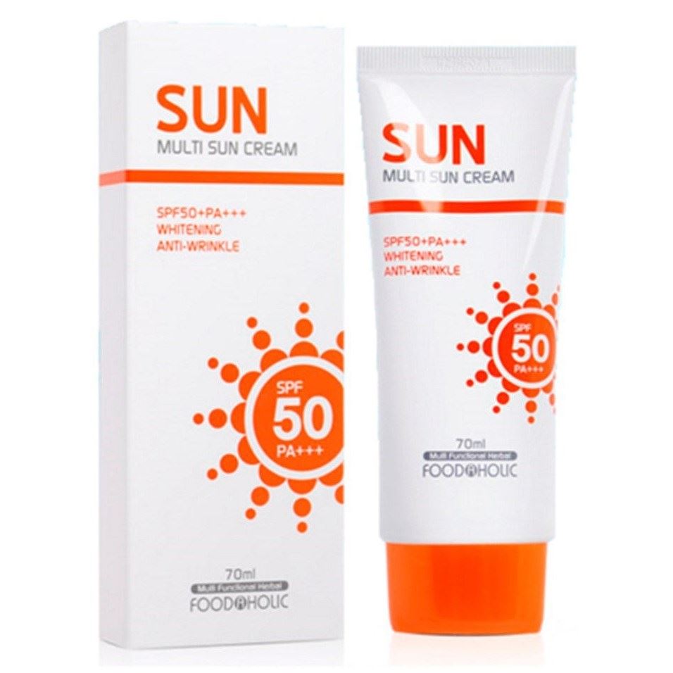 FoodaHolic Face Care Multi Sun Cream SPF 50+ Солнцезащитный крем для лица