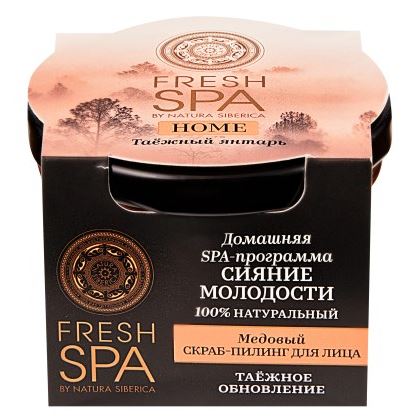 Natura Siberica Очищение для лица  Fresh Spa Home Таёжный янтарь / Медовый скраб-пилинг для лица Таёжный янтарь / Медовый скраб-пилинг для лица
