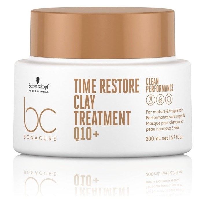 Schwarzkopf Professional Bonacure Clean Performance  Time Restore Clay Treatment Q10+ Маска-глина для зрелых и длинных волос
