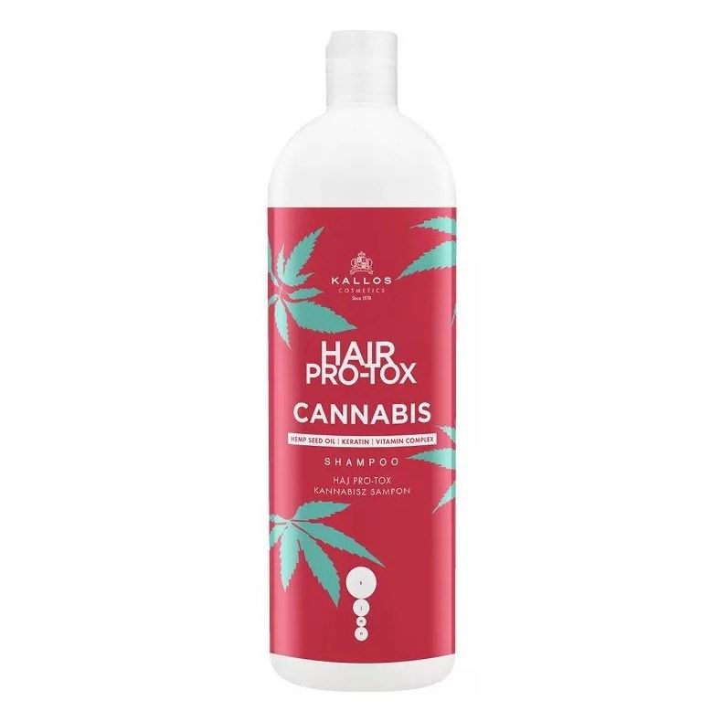 Kallos Cosmetics Hair Care Hair Pro-Tox Cannabis Shampoo Шампунь для волос с маслом семян Конопли