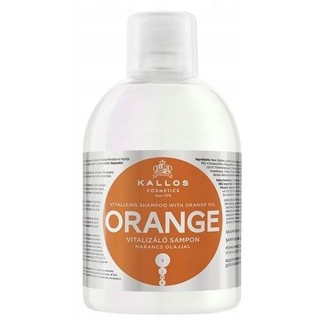 Kallos Cosmetics Hair Care Orange Vitalizing Shampoo With Orange Oil  Шампунь восстановление для волос с маслом Апельсина