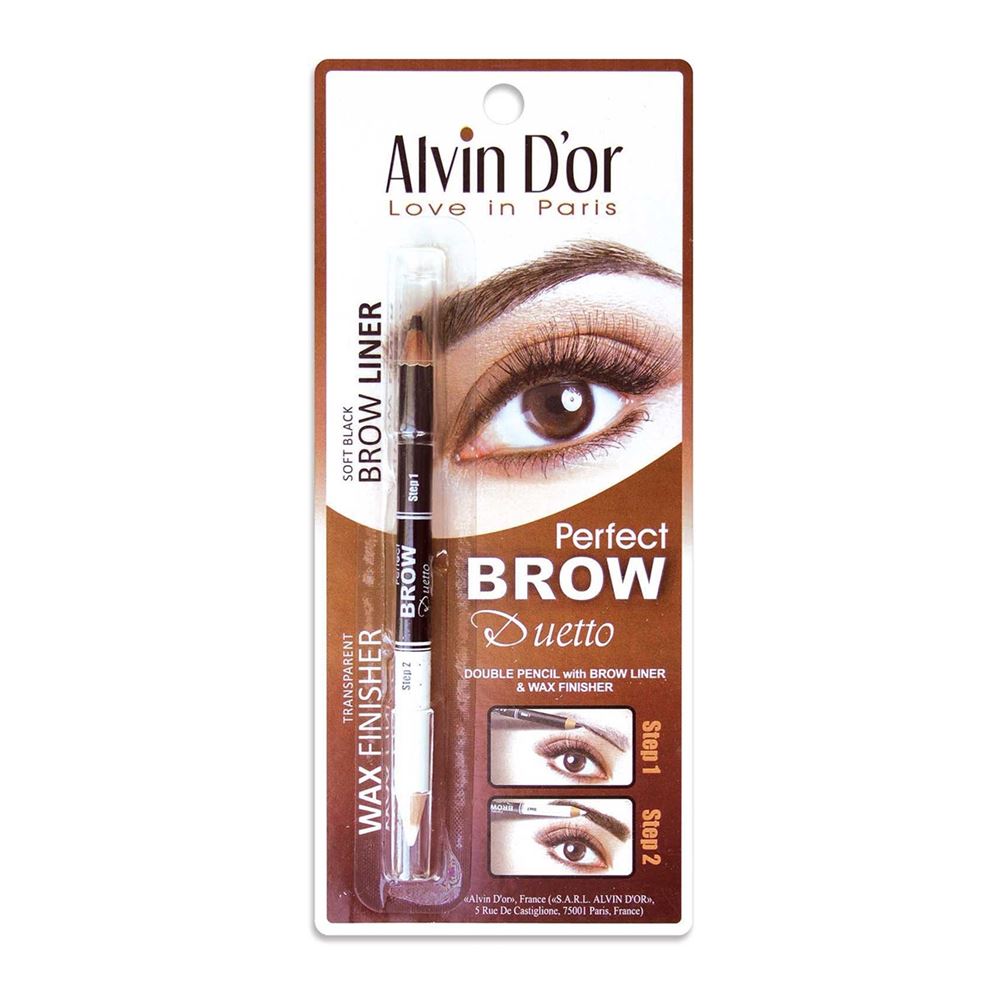 Alvin D or Make Up Brow Perfect Карандаш двойной для бровей карандаш + воск