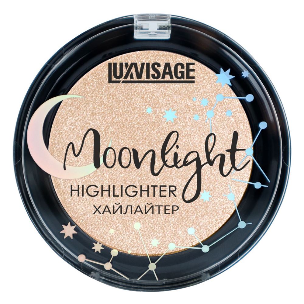 Luxvisage Make Up Хайлайтер эффект свечения с сатиновым и зеркальным фининшем Moonlight  Хайлайтер эффект свечения с сатиновым и зеркальным фининшем Moonlight 
