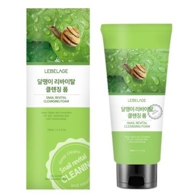 Lebelage Cleansing Snail Revital Cleansing Foam Пенка для умывания с экстрактом муцина улитки