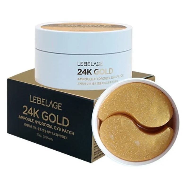 Lebelage Face Care 24k Gold Ampoule Hydrogel Eye Patch  Патчи с экстрактом золота 