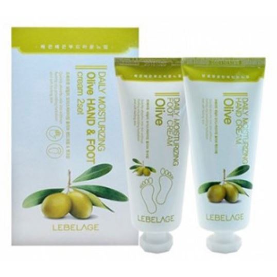 Lebelage Face Care Набор Daily Moisturizing Olive Hand Cream & Foot Cream Набор кремов 