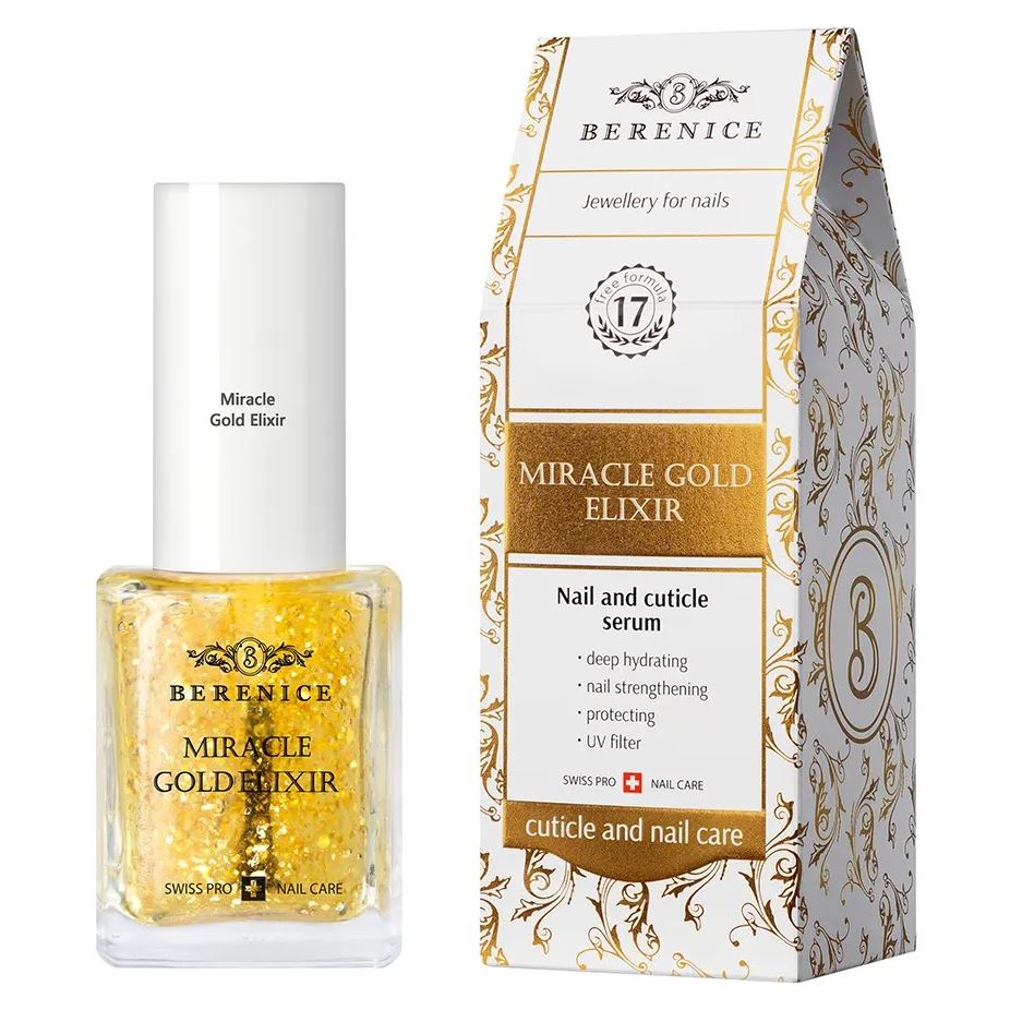 Berenice Nail Care Miracle Gold Elixir Гель-Эликсир для сухих и поврежденных ногтей и кутикулы