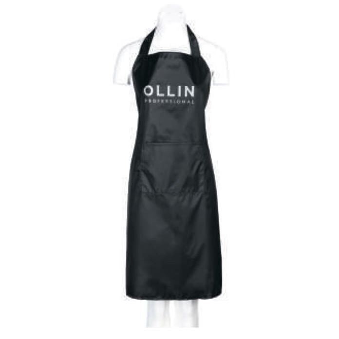 Ollin Professional Accessories Фартук черный с белым логотипом, размер 870x650 мм Фартук черный с белым логотипом, размер 870x650 мм