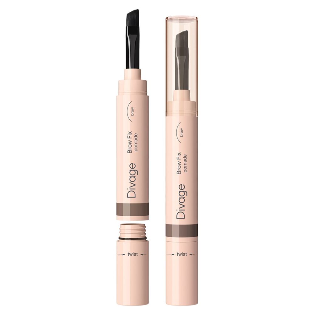 Divage Make Up Brow Fix Pomade  Помада для бровей с кистью