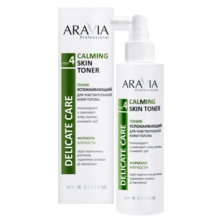 Aravia Professional Профессиональная косметика Calming Skin Toner Тоник успокаивающий для чувствительной кожи головы 