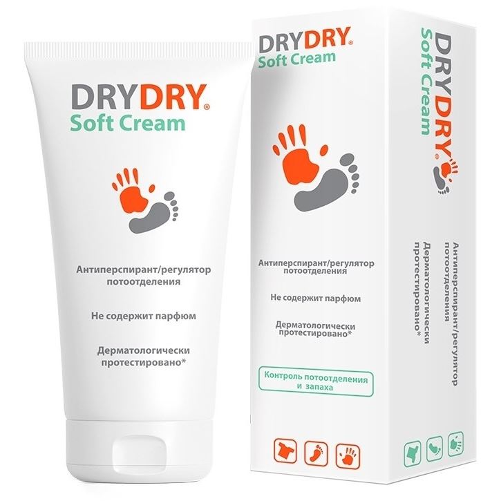 Dry Dry Antiperspirant Dry Dry Soft Cream Драй драй Софт крем - Антиперспирант/регулятор потоотделения для всех типов кожи в виде крема