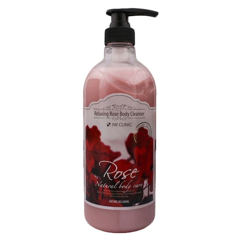 3W Clinic Body & Hair Care Relaxing Rose Body Cleanser  Гель для душа с экстрактом розы