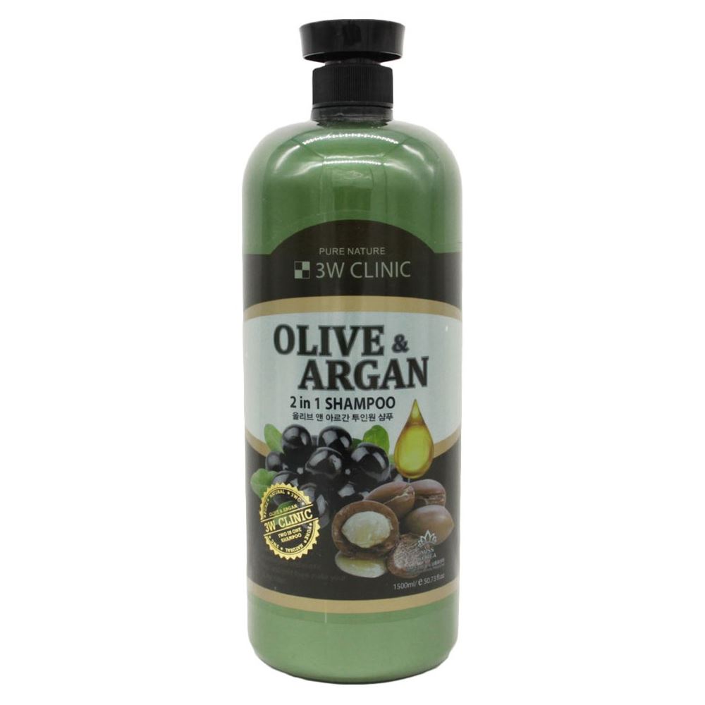 3W Clinic Body & Hair Care Olive & Argan 2 In 1 Shampoo Шампунь для волос с экстрактом оливы и арганы