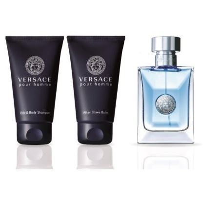 Versace Fragrance Набор Versace Pour Homme Set  Набор: Туалетная вода, шампунь для тела и волос, бальзам после бритья