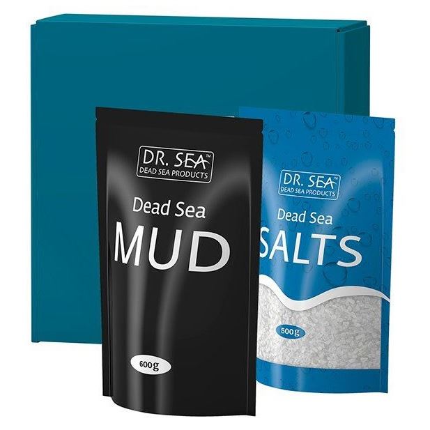Dr. Sea Для тела Набор Соль и Минеральная черная грязь мертвого моря Набор