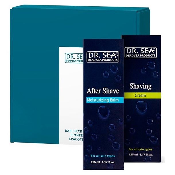 Dr. Sea Для мужчин Набор After Shave & Shaving Набор: крем для бритья, бальзам после бритья увлажняющий
