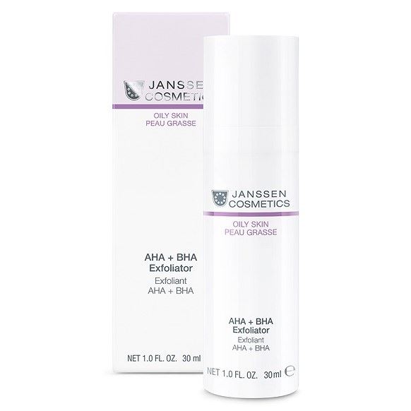 Janssen Cosmetics Oily Skin AHA + BHA  Exfoliator AHA+BHA биокомплекс-эксфолиатор (20% - pH 4.2; 32% - pH 3.6)