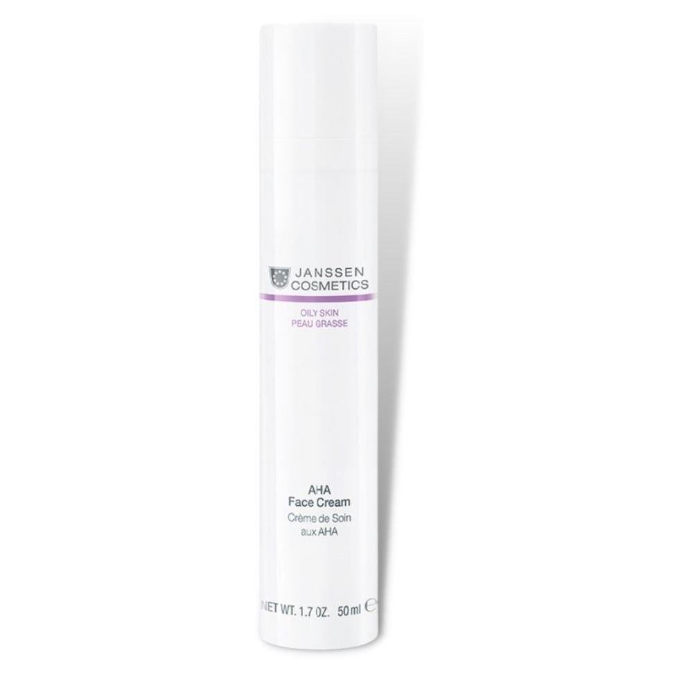 Janssen Cosmetics Oily Skin AHA Face Cream NEW  Лёгкий активный омолаживающий гель-крем с фруктовыми кислотами