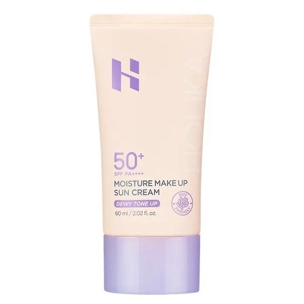 Holika Holika Sun Care Moisture Make Up Sun Cream Dewy Tone Up SPF 50+ PA++++ Солнцезащитный крем для лица + увлажняющая база под макияж с тонирующим эффектом