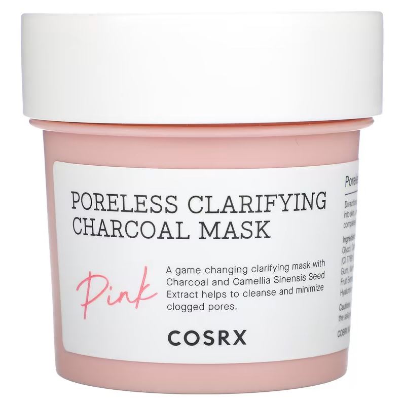 Cosrx Для жирной и проблемной кожи Poreless Clarifying Charcoal Mask - Pink Маска для глубокого очищения кожи розовая