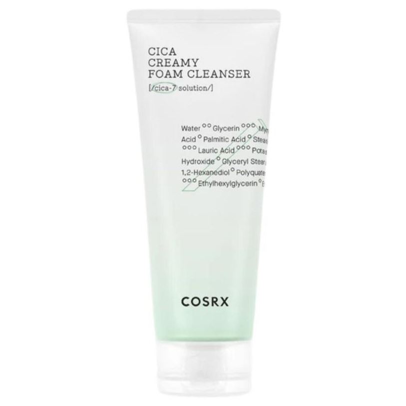 Cosrx Для жирной и проблемной кожи Pure Fit Cica Creamy Foam Cleanser Пенка для умывания с экстрактом центеллы
