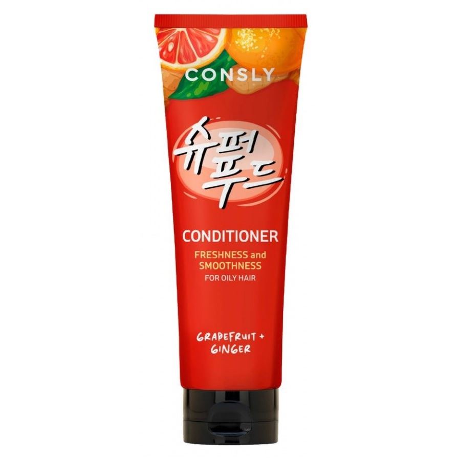Consly Hair Care Grapefruit & Ginger Conditioner for Freshness & Smoothness  Освежающий и разглаживающий кондиционер с экстрактами грейпфрута и имбиря 