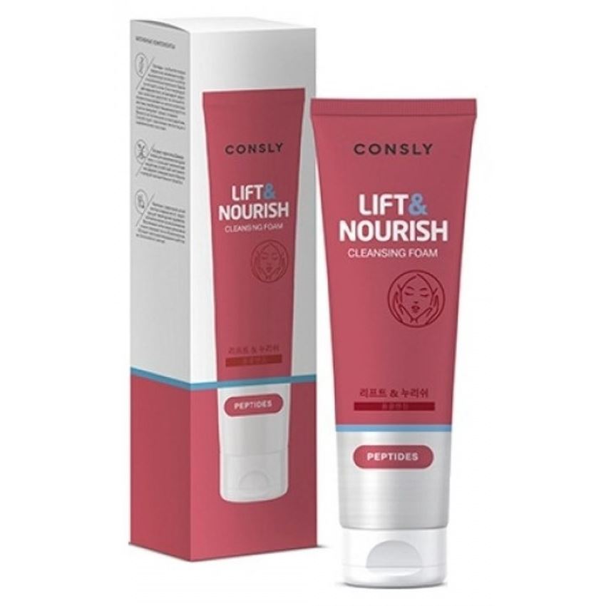 Consly Face Care Peptides Cleansing Foam “Lift & Nourish”  Пенка для умывания укрепляющая с пептидами