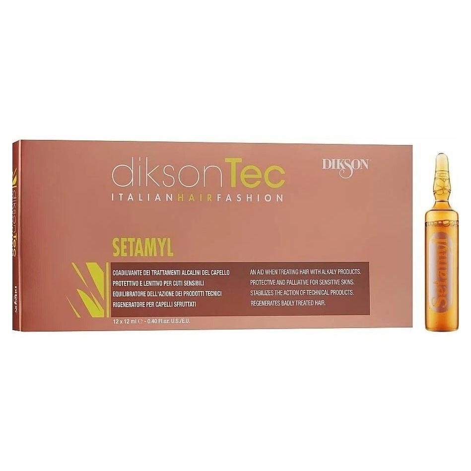 Dikson Special Care Setamyl Смягчающее ампульное средство при любой химической обработке волос