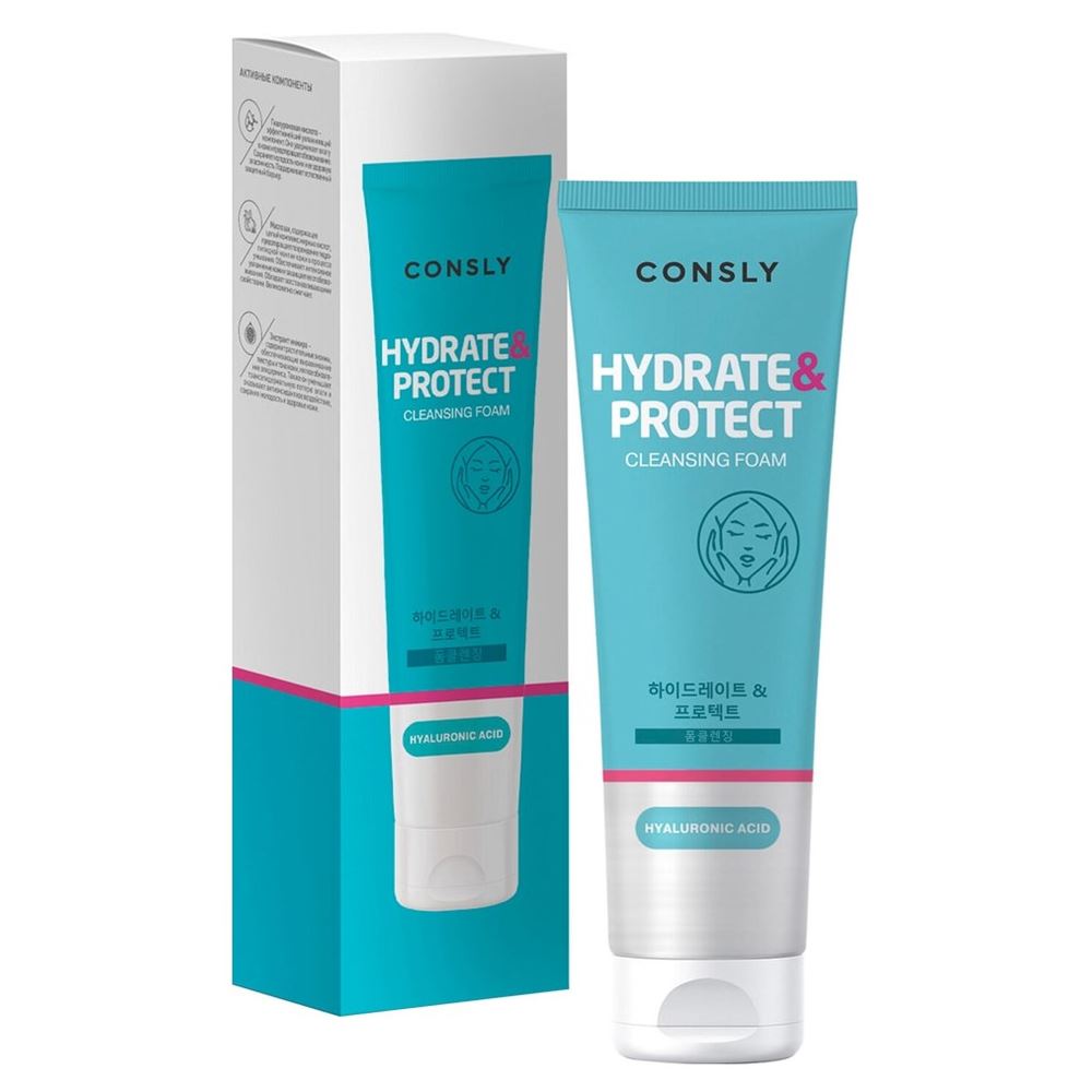 Consly Face Care Hyaluronic Acid Cleansing Foam “Hydrate & Protect" Пенка для умывания увлажняющая с гиалуроновой кислотой