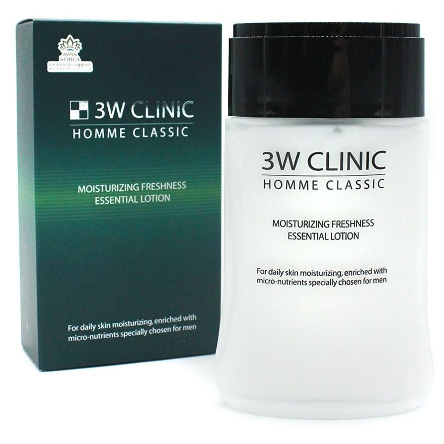 3W Clinic Face Care Homme Classic Moisturizing Freshness Essential Lotion Лосьон для мужской кожи лица увлажняющий