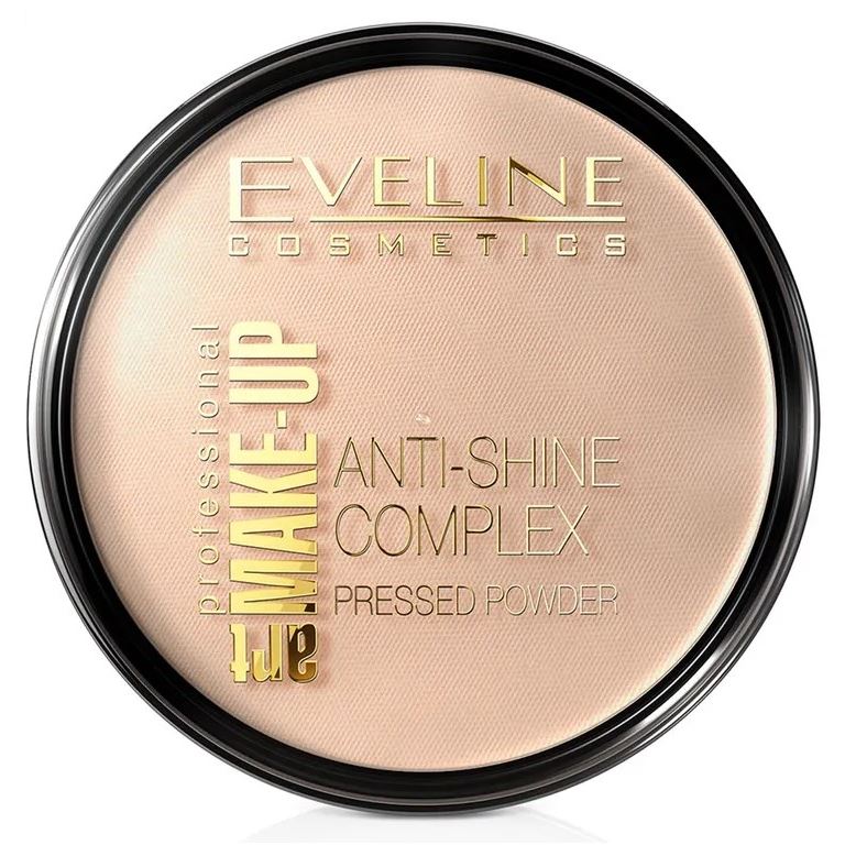 Eveline Make-Up Art Professional Make-up Матирующая минеральная пудра с шелком Anti-Shine Complex Prssed Powder