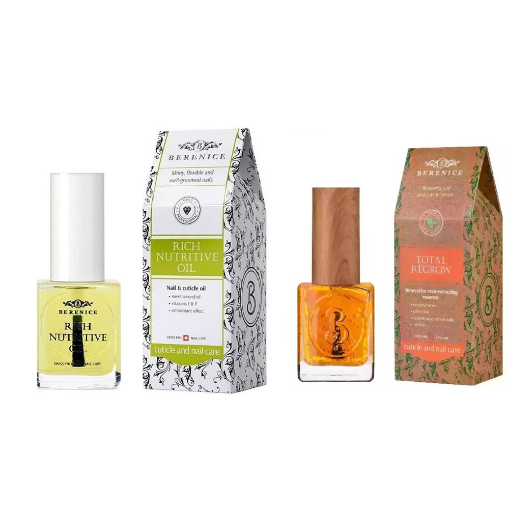 Berenice Nail Care Набор средств для ногтей «Rich nutritive oil» + «Total Regrow» Набор средств для ногтей «Rich nutritive oil» + «Total Regrow»
