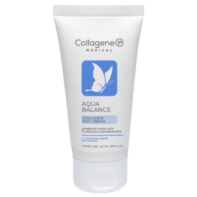 Medical Collagene 3D Коллагеновые кремы и крем-маски Collagen Day Cream Aqua Balance Крем для лица Дневной с интенсивным увлажняющим и лифтинг действием