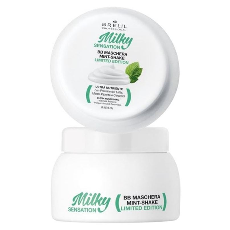 Brelil Professional BioTraitement Beauty Beauty Hair BB Maschera Mint-Shake Milky Sensation  Питательная маска для волос