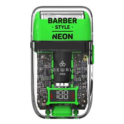 03-082 Шейвер для проработки контуров/бороды DEWAL PRO BARBER STYLE NEON ,аккум, 7000об\мин, 2 бр.гол